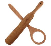 jojofuny Wooden Danish Dough Whisk with Long Handle for Sourdough Bread Mixing in Kitchen Baking Tasks Acacia Wood Stick