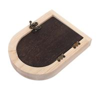 jojofuny Wooden Fairy Door Outlet Cover Plate Childproof Socket Protector for Room and Pets, Touch-Proof Wall Outlet Cover, Farmhouse Style Nursery Safety Plug Shield