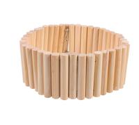 jojofuny Wooden Hamster Climbing Ladder Toy with Hook 23.6 Inch for Small Pets Gerbils Rats Mice Encourages Skill Development and Physical Activity