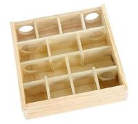 jojofuny Wooden Hamster Maze for Small Pets and Rats, Khaki Household Hamster Accessory Designed to Maintain Agility and Keep Physically Healthy, for Interactive Pet Play