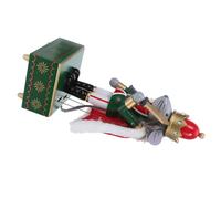 jojofuny Wooden Mouse King Nutcracker Music Box with Windup Mechanism Vintage Christmas Figurine Decoration for Shelves and Tables Symbol of Peace and Holiday Luck