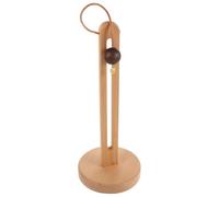 jojofuny Wooden Paper Towel Holder No-drill Installation Kitchen Paper Towel Rack Plastic Wrap Organizer Standing Roll Holder for Countertop Bathroom