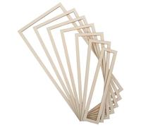 jojofuny Wooden Pottery Molds Set with Rectangular Geometric Clay Cutting Rail Guide for Ceramics Crafting and Modeling Tools Kit for Beginners and Experts