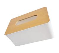 jojofuny Wooden Tissue Box Cover Large Rectangular Desktop Tissue Storage Case with Lid for Home and Office Retro Style Holder Suitable for Car and Bathroom