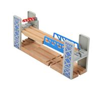 jojofuny Wooden Train Track Bridge Accessory for Ages Compatible with Major Railway DIY Creative Outdoor for Early Development and Logical Thinking Skills