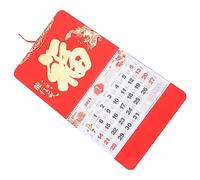 jojofuny Year of Dragon Wall Calendar Traditional Lunar Calendar with Moon Phases Decorative Monthly Hanging Decor for Home Office Dormitory