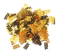 jojofuny Year Party Confetti Decorations Gold Table Scatter for Year Eve Celebration Durable Shaped Sequins for Invitations Gift Bags and Festive Centerpieces