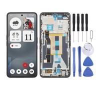 JOJOMALL HWEDZ DSZQKS For Nothing Phone 3a A059 AMOLED LCD Screen Digitizer Full Assembly with Frame(Black)