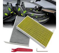 JOJOMARK Cabin Air Filter fits for Tesla Model 3/Y with Activated Carbon Fit for 2016-2023 Model 3/2020 2021 2022 2023 Model Y