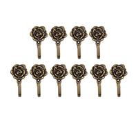 Jojomino 10Pcs Metal Flower Curtain Tie Back Tieback Holders Wall Hooks Decor