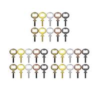 Jojomino 30Pcs Metal Opener Blanks Stainless Steel Opener Inserts Kit Threaded Beer Opener Hardware