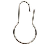 Jojomino Lot of 100 iron Shower Curtain Hooks Rings Pear Clips