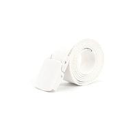 Jojomino Nylon Tactical Belt Adjustable Easy Buckle Canvas Belt Men Women Jeans Accessories Width 3.2cm, White