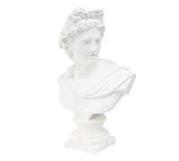 jojomis 11.8'' Apollo Bust Statue Replica Portraits Sculpture Handicraft Collection,White,Medium