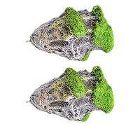 jojomis 2 Piece Aquarium Rock Underwater Floating Stone Fish Tank Water Landscape Moss Island DIY Decoration