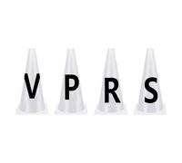 jojomis 4X Dressage Cones Letters Set for Equestrian Training, Sturdy Lightweight Sports Equipment with High Visibility (R, S, V, P)