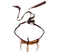 Jojomis Native American Indian Skull Tooth Headband Headpiece for Fancy Dress Party Costume Accessory