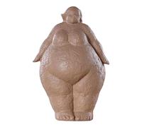 jojomis Nordic Style Creative Fat Woman Figure Statue Lady Sculpture Resin Desktop Decor, Multicolor Stand