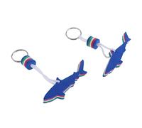 jojomis Shark-Shaped EVA Floating Keychain - 2 Pack | Water Key Float for Kayaks and Boating | Easy to Spot Keyring