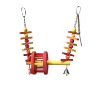 JoJoMonsta Bird Toys for Parrots, Ferris Wheel Swing Handmade Bird Toy Parrot Toys Set