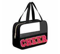 JOJOPOLLO Clear Bag, Black-Cheer