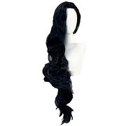 JoJos Bizarre Adventure Cosplay Yamagishi Yukako Wigs 120cm Black Long Big Wavy Hair + Wig Cap