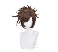 Jojo's Bizarre Adventure Joseph Joestar Cosplay Wig Short Brown Synthetic Hair Wig for Men Women Halloween Party Carnival Wig