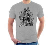 Jojos Bizarre Adventure Jotaro Power Point Men's T-Shirt Heather Grey