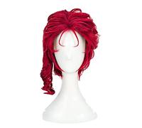 JoJos Bizarre Adventure Kakyouin Kakyoin Noriaki Cosplay Wigs Red Curly Short Heat Resistant Synthetic Hair Wig + Wig Cap