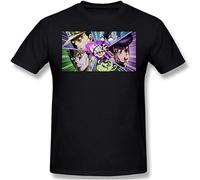 JoJo's Bizarre Adventure Mens T Shirt Man's Leisure O-Neck Top Shirts Size M Black