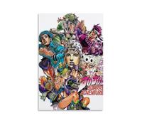 JoJo's Bizarre Adventure Poster Decoration Vibrant High-end Wall Posters Retro Room Decorations Classic Art Posters Suitable For Teenagers Living Rooms BedroomsUnframe-style16x24inch(40x60cm)