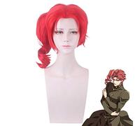JOJOs Cosplay Wig Bizarre Adventure Kakyoin Noriaki Red Ponytail Wig Cosplay Costume Heat Resistant Synthetic Hair Men Women Party Wigs
