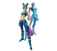 JoJo's Super Action Figure Cujoh Jolyne & Stone Free Movable Model with Accessories PVC Anime Statue Collection Desktop Ornaments 15CM
