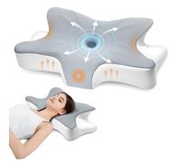 JOJOSEE Memory Foam Neck Pillow, Cervical Pillow for Neck and Shoulder Pain, Comfortable Neck Support Pillows for Side, Back and Stomach Sleepers, Ergonomic Pillow with Removable Cover