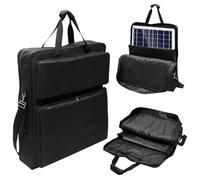 Jokapy Solar Panel Storage Bag Padded Waterproof Solar Panel Travel Bag Portable for Camping Outdoor Urban Trip Festival Beach