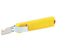 JOKARI 10282 Cable Knife Standard with Hooked Blade, Yellow/Silver