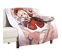 JOKBEN Genshin Impact Blanket Klee Blanket Mondstadt Game Anime Blanket M(150cm×125cm) Super Soft Flannel Throw Blanket for Kids & Adults