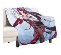 JOKBEN Genshin Impact Blanket Rosaria Blanket Mondstadt Game Anime Blanket L(200cm×150cm) Super Soft Flannel Throw Blanket for Kids & Adults