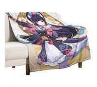JOKBEN Genshin Impact Blanket Yunjin Blanket Liyue Game Anime Blanket L(200cm×150cm) Super Soft Flannel Throw Blanket for Kids & Adults