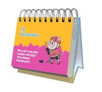 Joke Calendar 2026 - Funny Day-by-Day Humor Guide, Perpetual Laugh Notes with Lines, Comic Desk Organizer with Jokes, Family Activity Book, Amusing Picks for Office, Classroom, Bookshelf