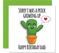 Joke Happy Birthday Cards for Dad, Prick Growing Up