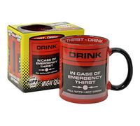 Joke Mug - in Case of Emergency Thirst Tea Cup Funny Gift Present Idea Secret Santa Office Leaving Present, Ceramic, 250ml