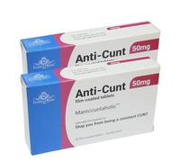 Joke Pill Box Funny Retirement Gifts Men, 30th 40th 50th 60th Birthday Him Secret Santa Prank Idea Dad, Father, Man, Christmas Xmas Stocking Filler for Boyfriend Novelty (2 Pack - Anti Cunt)