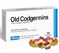 Joke Prescription Pill Box with Sweets - Funny Birthday Gift Old Codger for Men and Women, Gran and Grandma Grandpa and Grandad Birthday, Retirement, OAP Over The Hill - Get Well Soon
