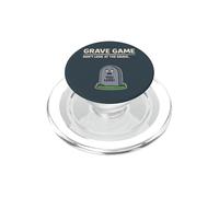 Joke Pun Funny Halloween Grave Game Dont Look at the Grave PopSockets PopGrip for MagSafe