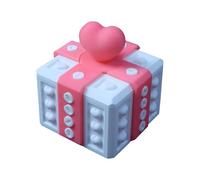 Joke Screw Box - PP 6.5×6.5cm | Asian Soup Spoons with Funny Novelty Design, Harmless Trick Toy, Valentine's Day Surprise Joke in the Box | Use for Birth