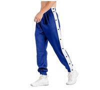 JokeLomple Jogging Pants Mens - Mens Long Jogging Pants Comfortable Soft Jogging Bottoms Fleece Lined Pants Men Comfort Tracksuit Bottoms Pants Jogging Bottoms Plus Size Men's Open Hem Jog Pants Blue