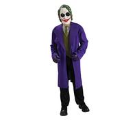 The Joker Kids Fancy Dress Batman Villian Boys Halloween Costume + Mask