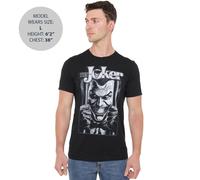 Joker Behind Bars Mens T-Shirt Black The Joker Black S