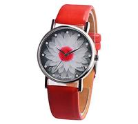 Joker Fashionable ITVIP Lotus Diamond Belt Watch Comfort Small Cool Ladies Quartz Watch Strap 240 red